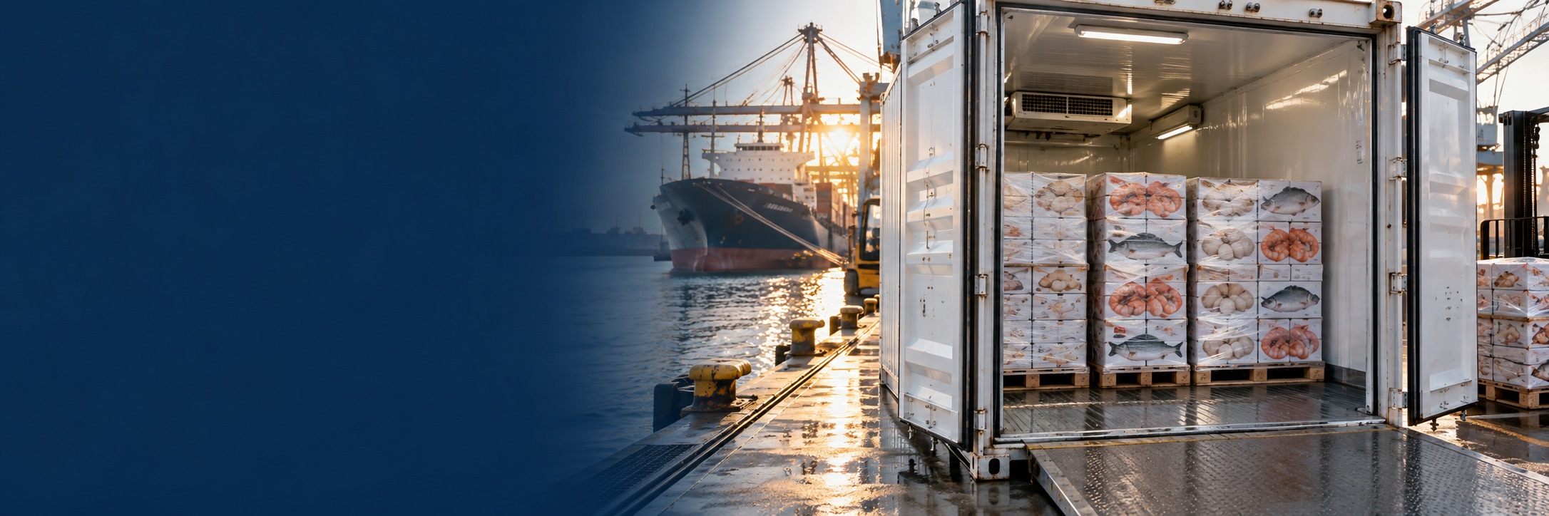 Seafood trade campaign illustration
