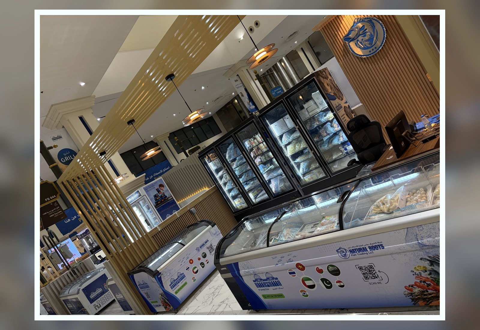 Sharjah Jubail outlet seafood shop evidence