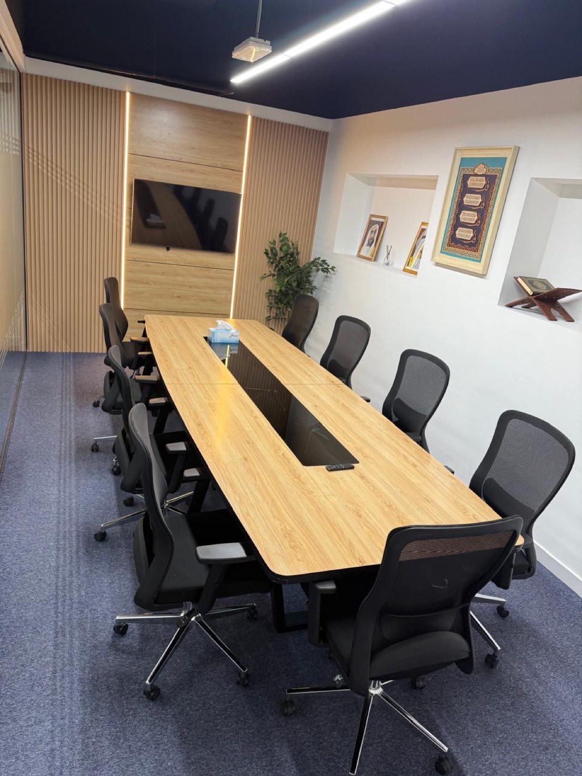 FishMarket.ai office meeting room with conference table