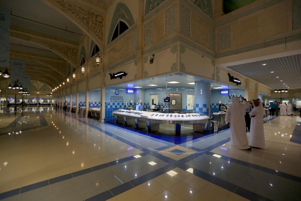 Mushrif Mall Abu Dhabi fish market section